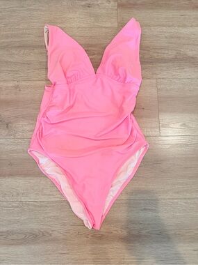 Old Navy Soft Bubblegum Pink One-Piece Swimsuit